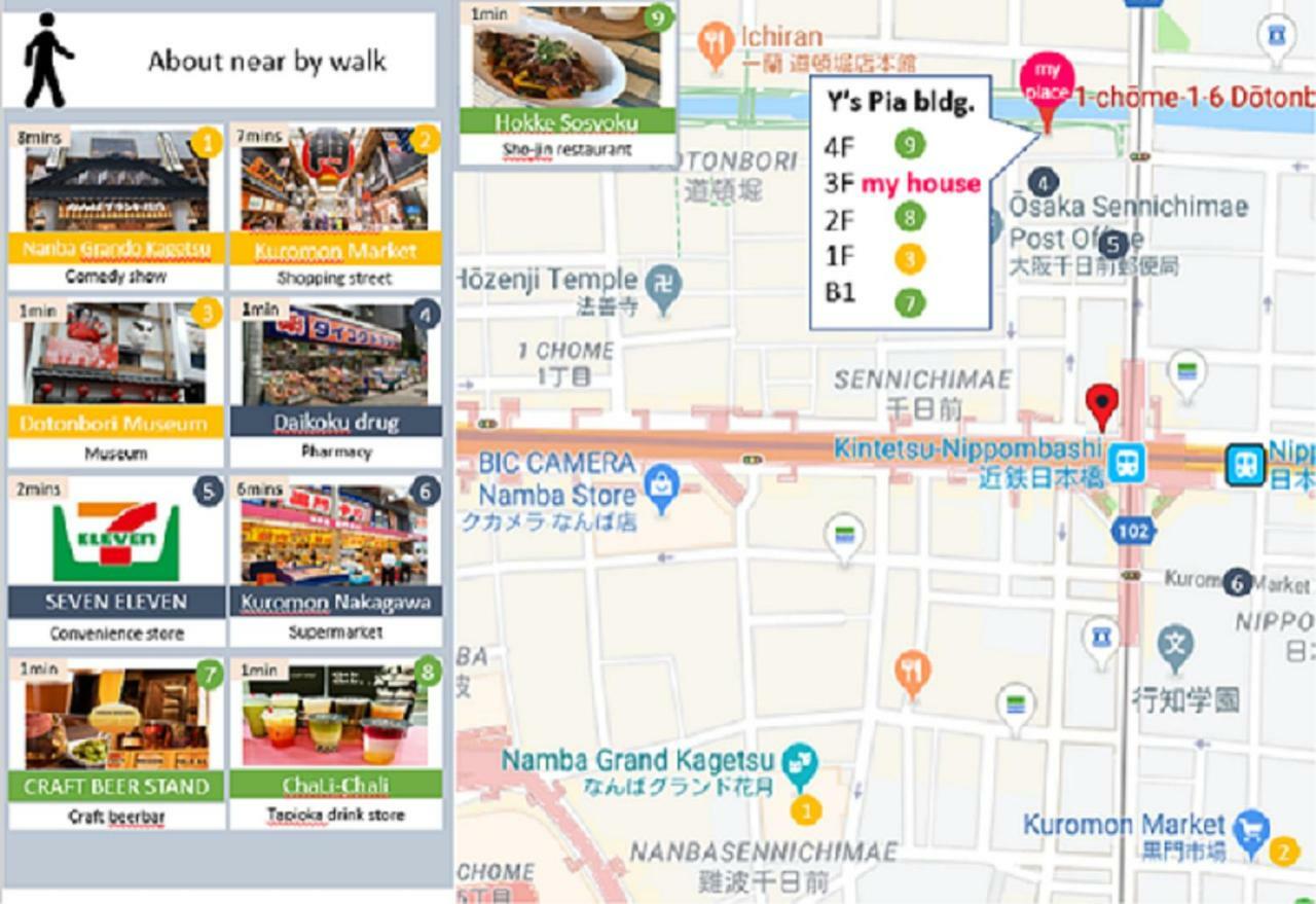 Aqua Cite Dotonbori Leilighet Ōsaka Eksteriør bilde